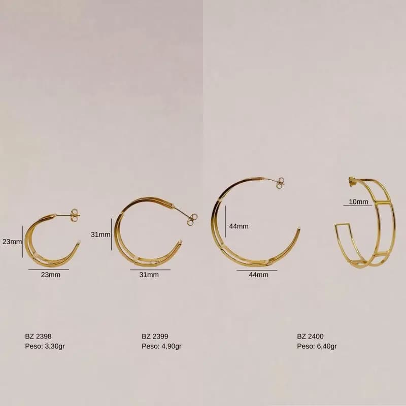 Argola Usinada BZ 2398 BZ 2399 BZ 2400
