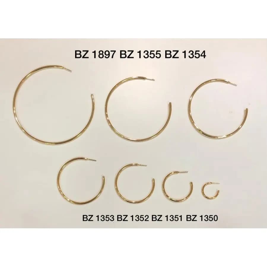 Argola Tubo BZ 1897 BZ 1355 BZ 1354 BZ 1353 BZ 1352 BZ 1351 BZ 1350