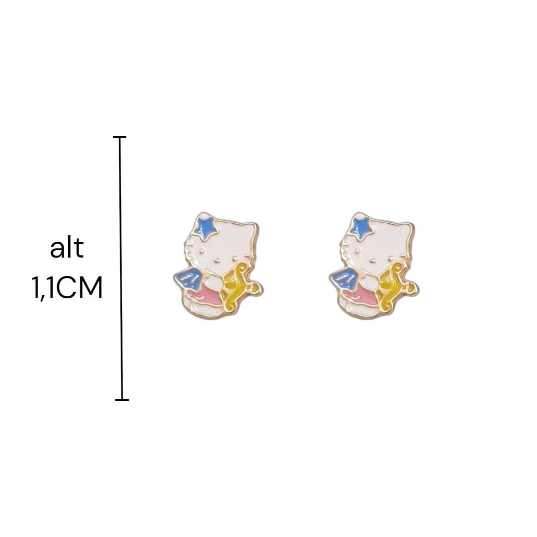 Brinco Hello Kitty Arco E Flecha - Para Resina