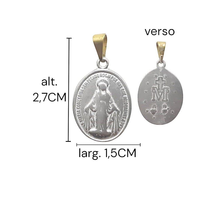 Pingente Medalha Nossa Senhora Das Graças Nº1