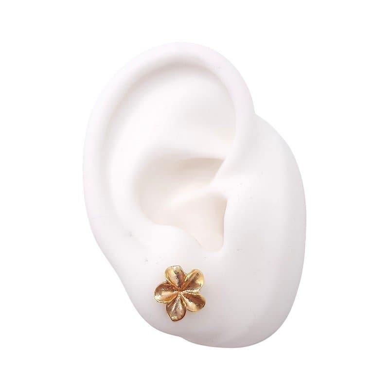 Brinco Flor Aberta Simples miniatura 2