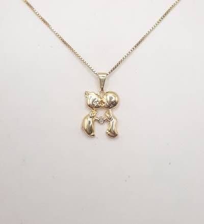 Pingente Casalzinho Com Strass miniatura 2