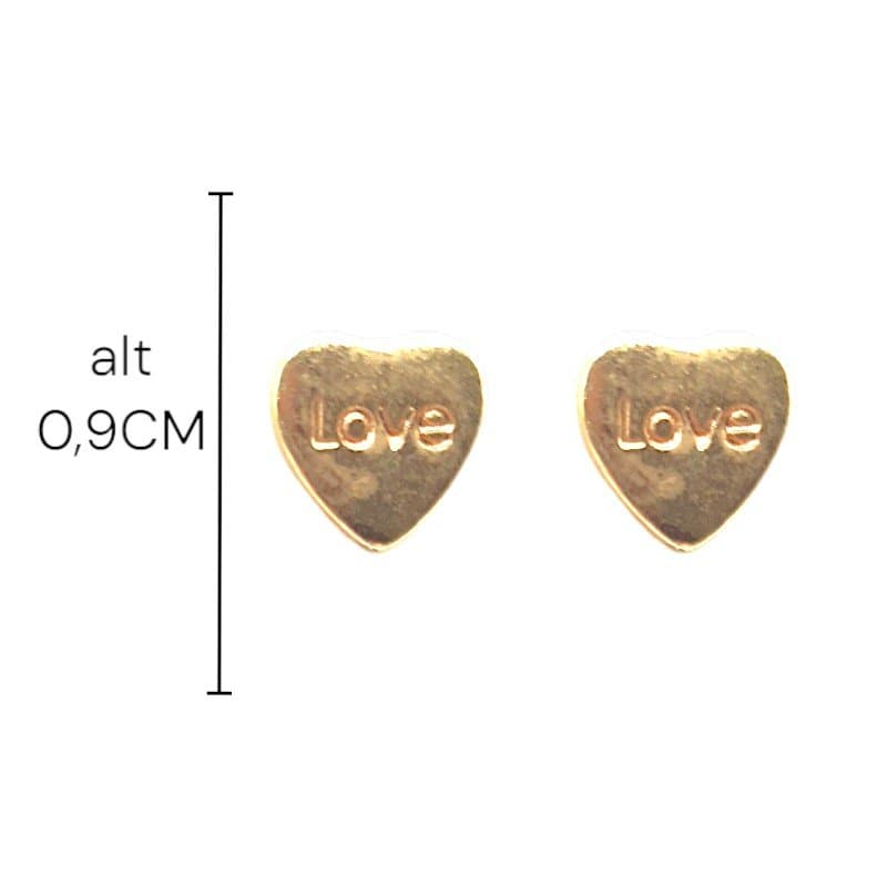 Brinco Coração "love"