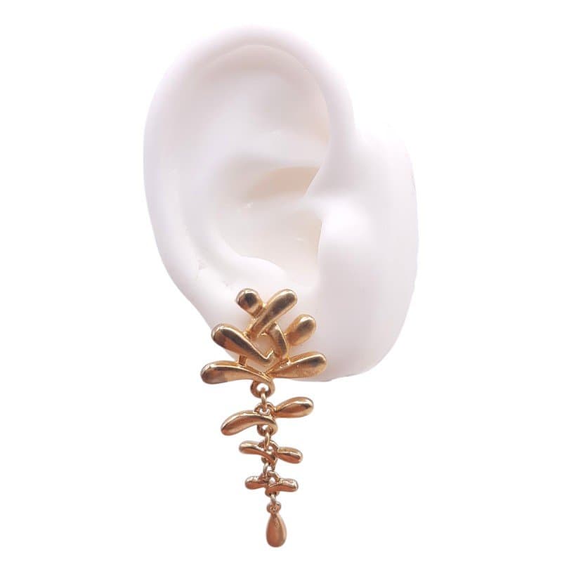 Brinco Gotas De Ouro miniatura 2