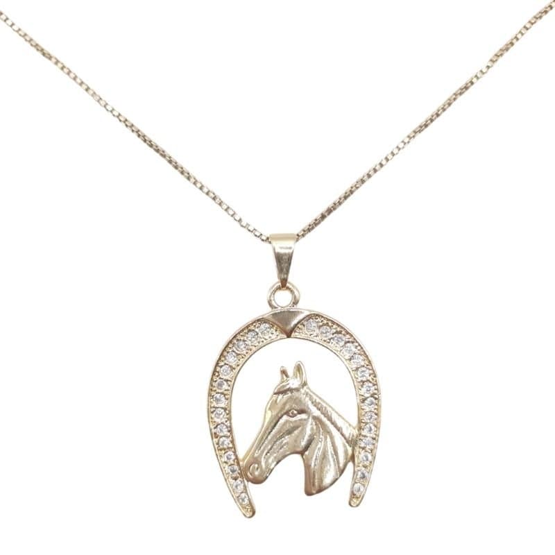 Pingente Ferradura Luxo Cravejada miniatura 2