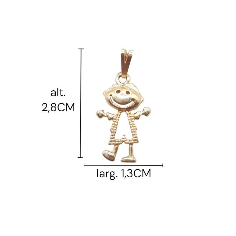 Pingente Menino Corpinho Vazado