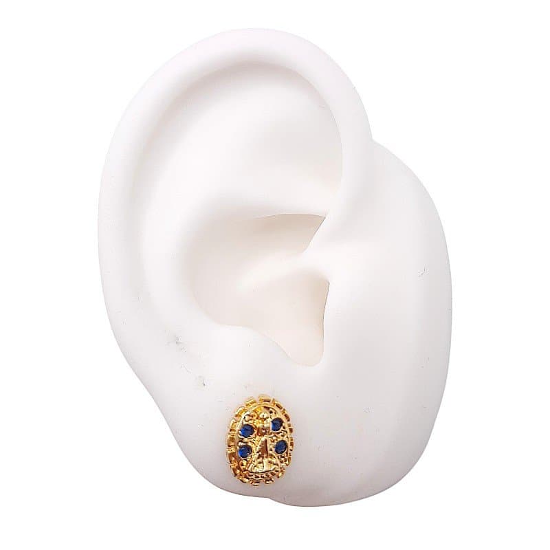 Brinco Plaquinha Nossa Senhora Aparecida miniatura 2