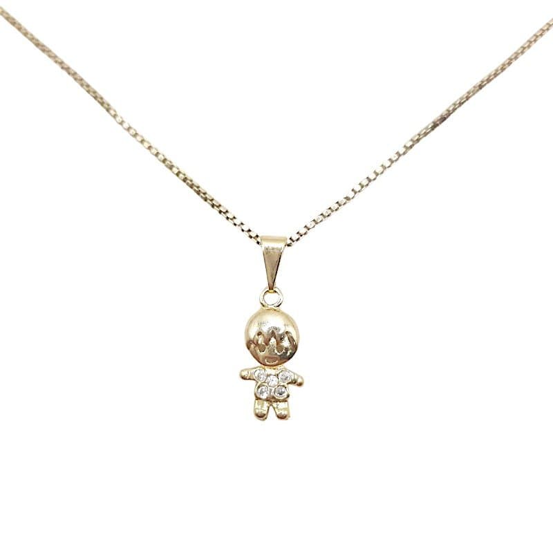Pingente Menino Camiseta Cravejada miniatura 2