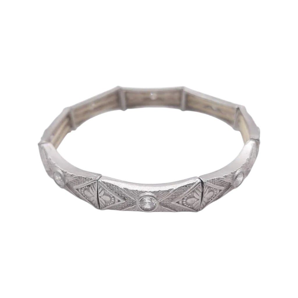 Pulseira 8 Gomos Com 1 Pedra Cada