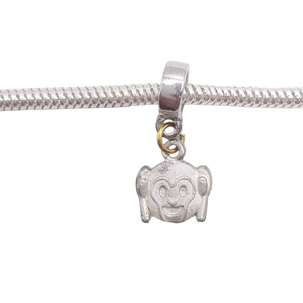Berloque Emoji Macaco Tampando O Ouvido Pendurado miniatura 2