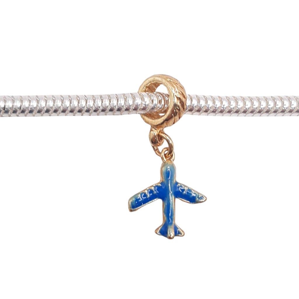 Berloque Avião Fino Pendurado miniatura 2