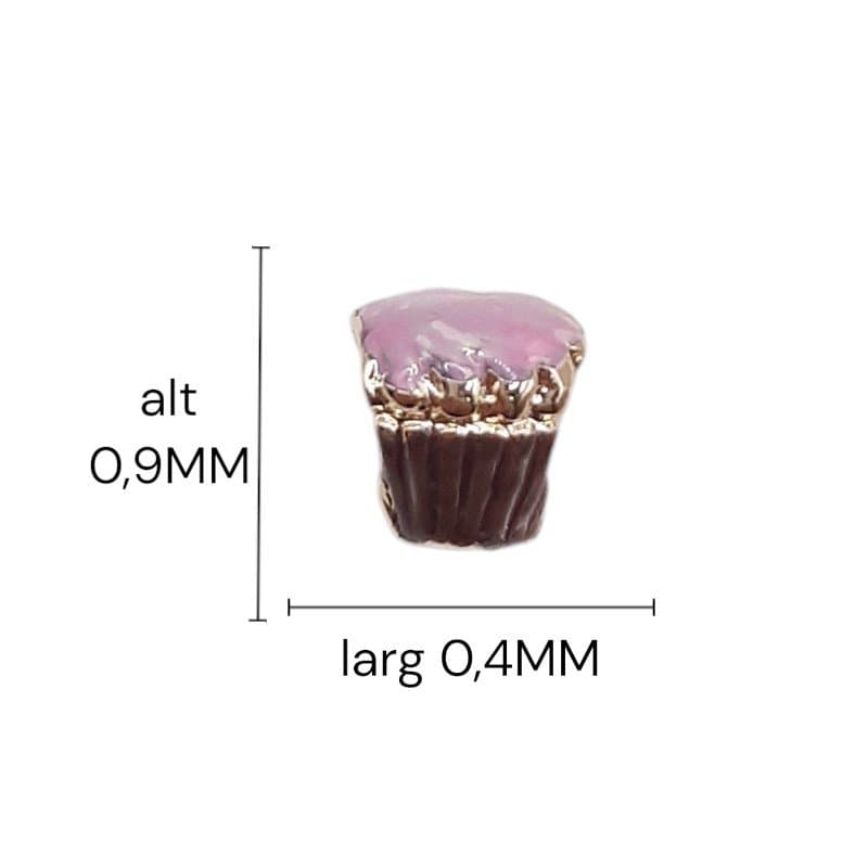 Berloque Cupcake Simples Fixo