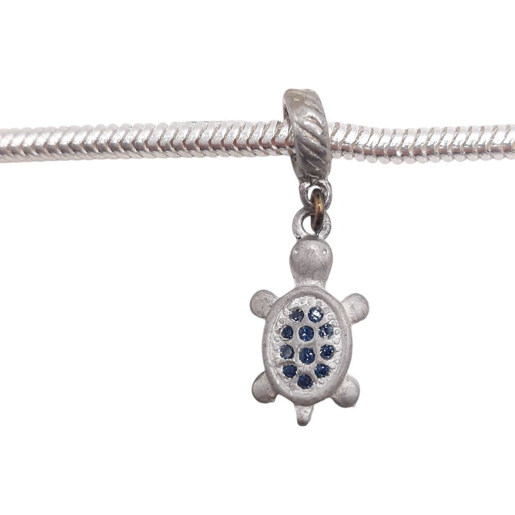 Berloque Tartaruga Com Zirconia Pendurada miniatura 2