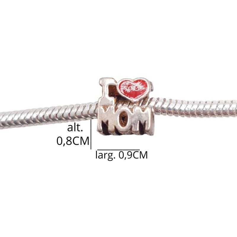 Berloque "i Love Mom" Fixo