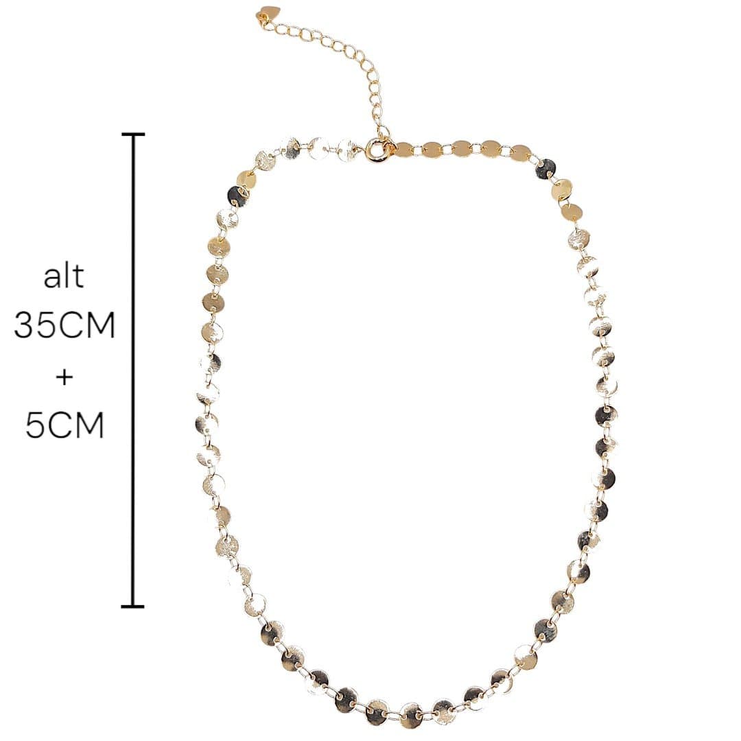 Choker De Plaquinhas Seguidas  Baby miniatura 2