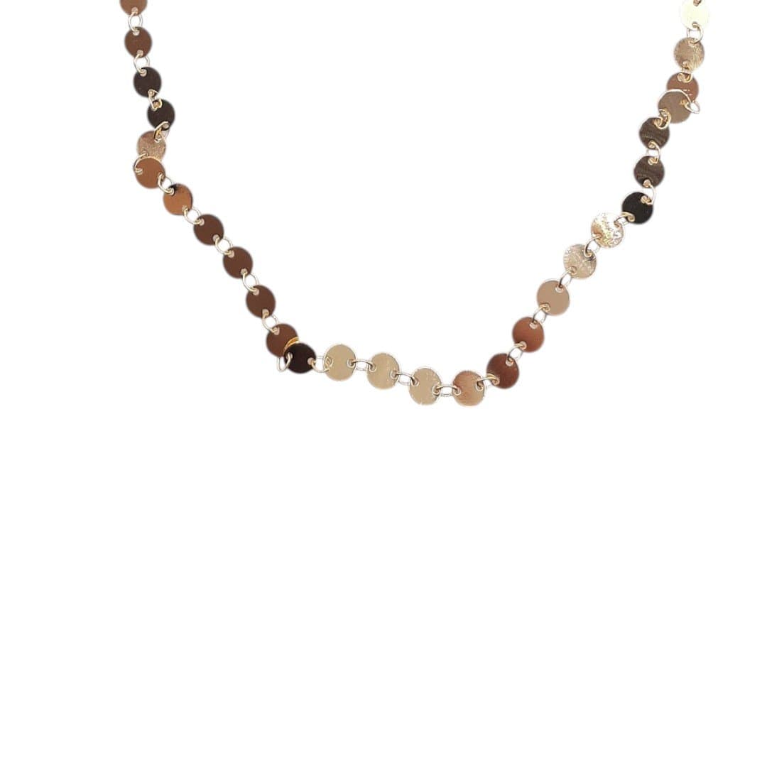 Colar Plaquinhas Seguidas 80 Cms