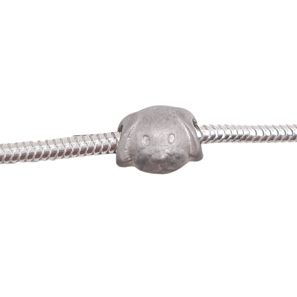 Berloque Cabeça De Cachorro Passante miniatura 2