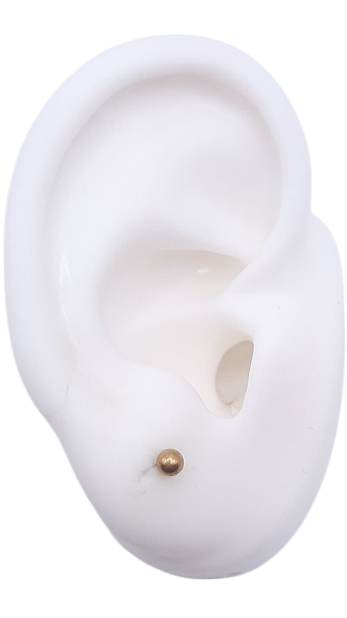 Brinco Bola Latão 3.0mm miniatura 2