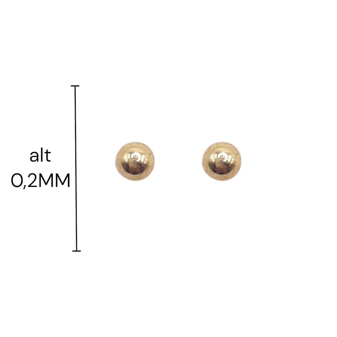 Brinco Bola 2mm