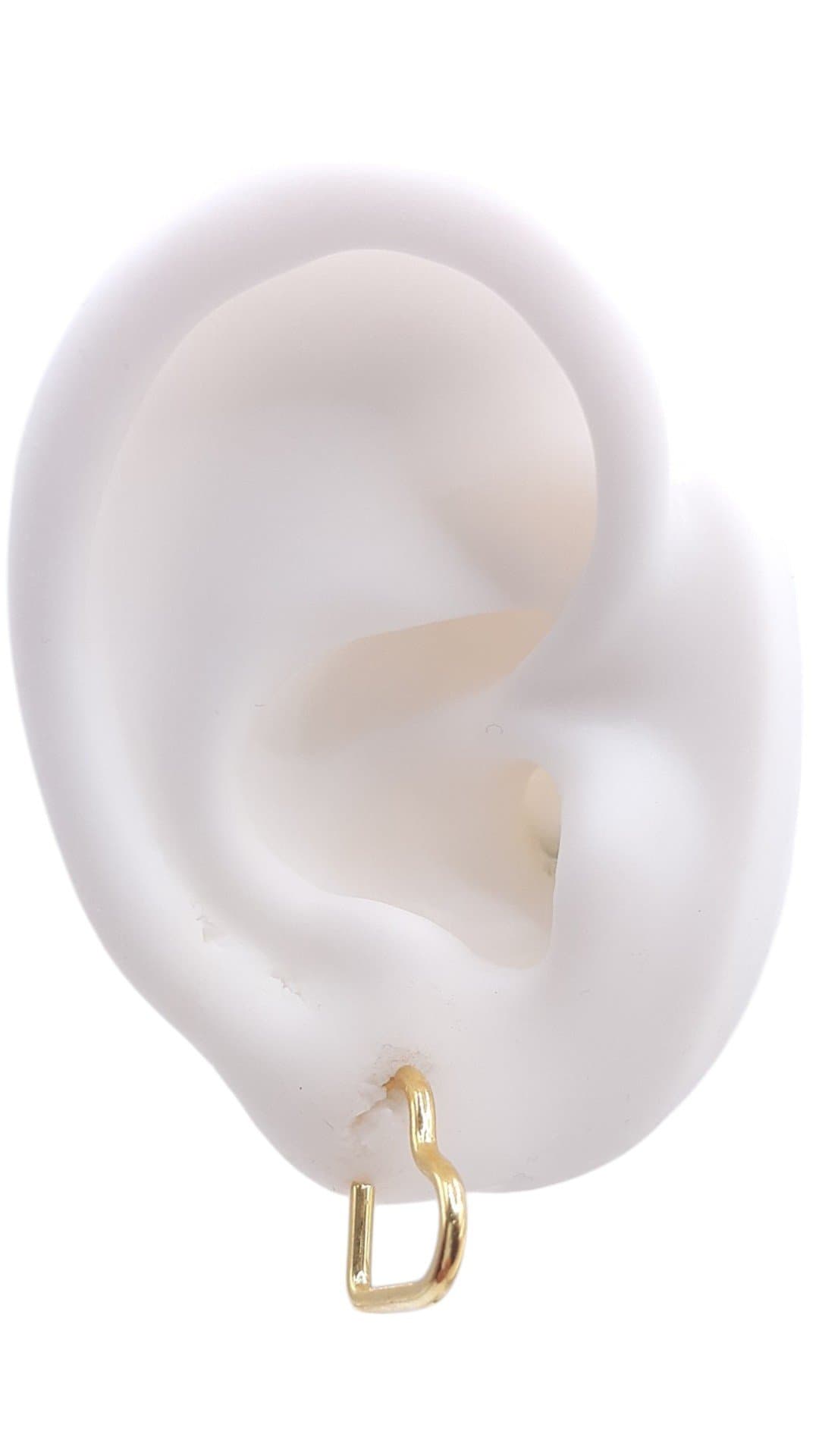 Brinco Argola Coração Aberto Com 1,4cms miniatura 2