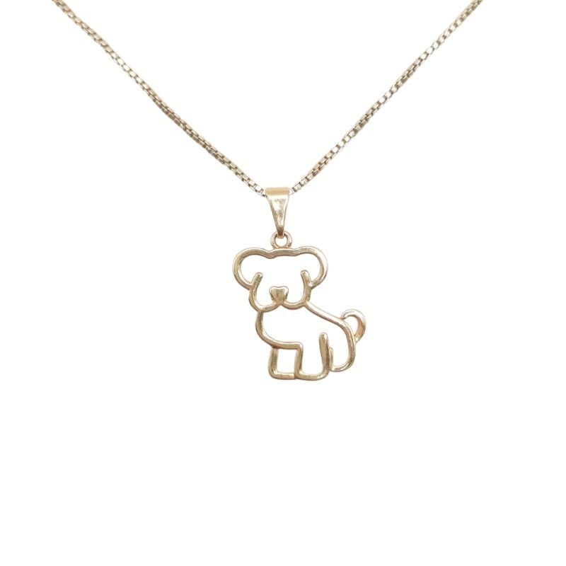 Pingente Cachorro Vazado miniatura 2