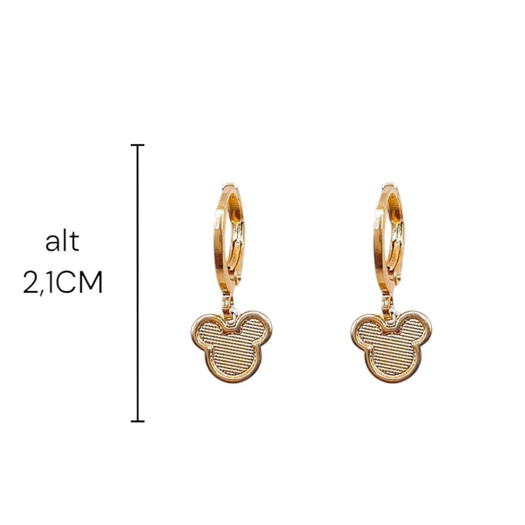 Brinco Argolinha Click Mickey