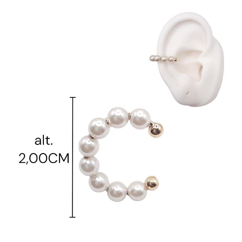 Brinco Piercing Fake Pérolas (Pç)