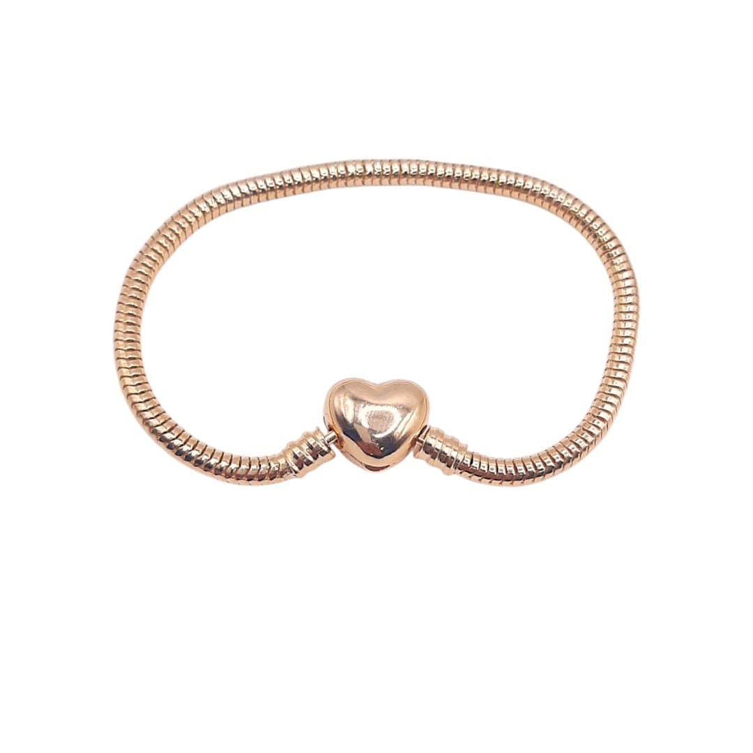 Pulseira Com Fecho De Coração