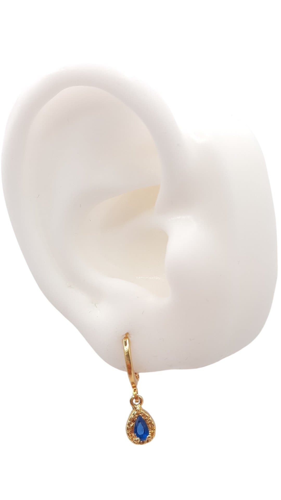 Brinco Argolinha Click Gotinha 3x5 miniatura 2