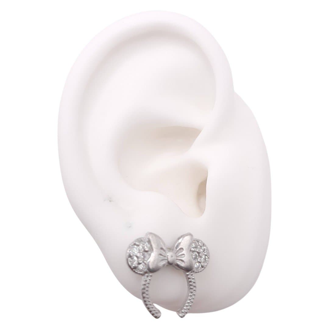 Brinco Tiara Ratinha Cravejada miniatura 2
