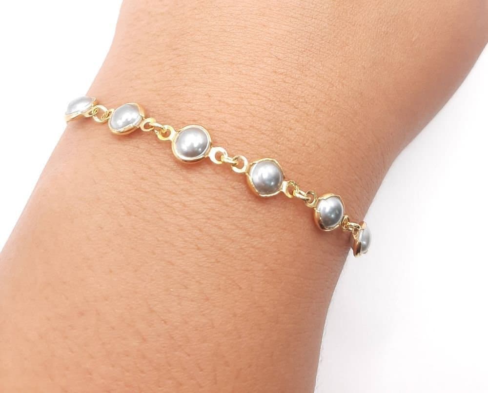 Pulseira 6 Perolas Regulagem miniatura 3