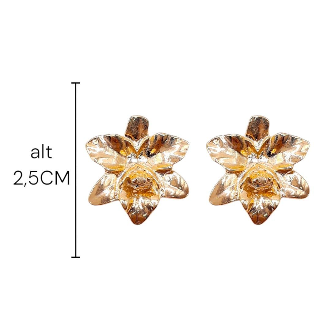 Brinco Flor Orquídea miniatura 2