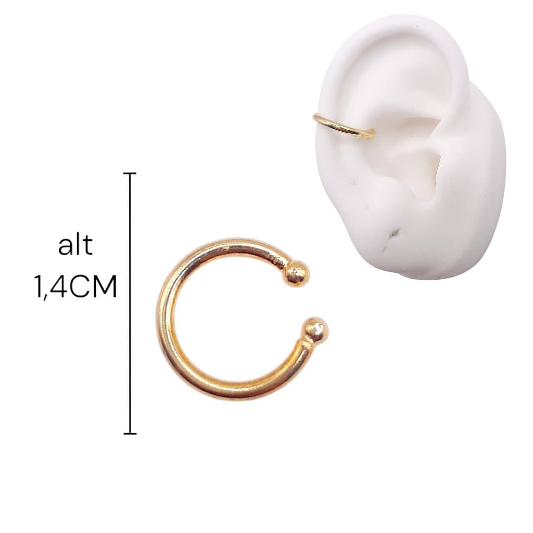 Brinco Piercing Fake De Fio 2mm