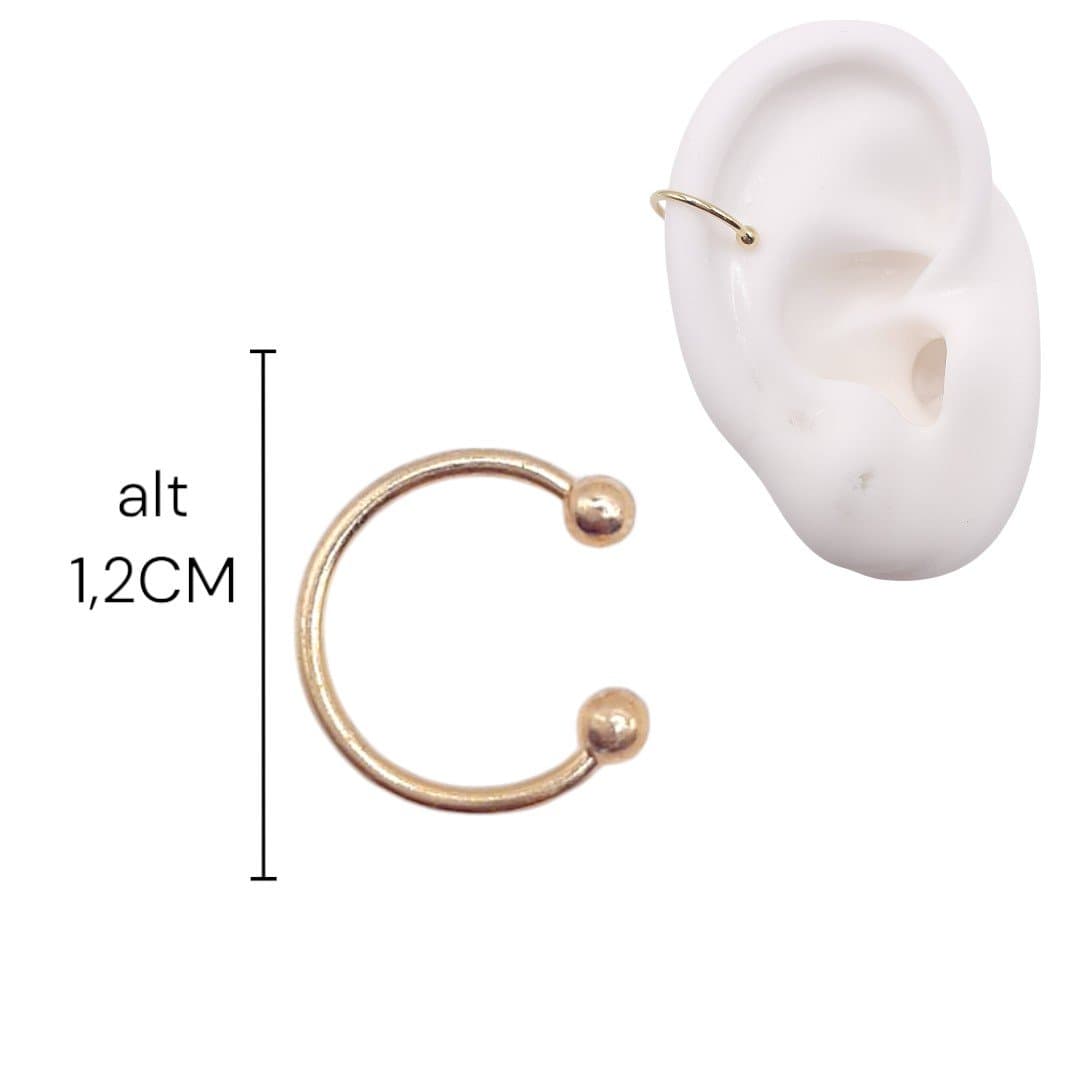 Brinco Piercing Fake De Fio