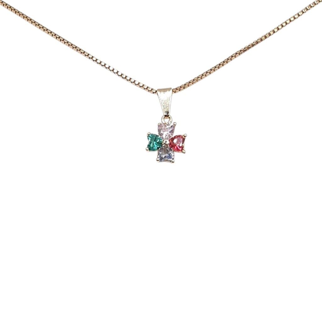 Pingente Trevinho De Coração Cravejado miniatura 2