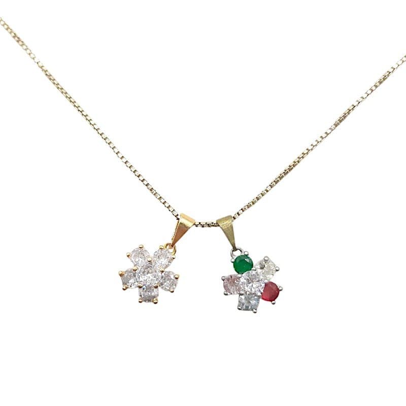 Pingente Flor De Zircônia miniatura 2