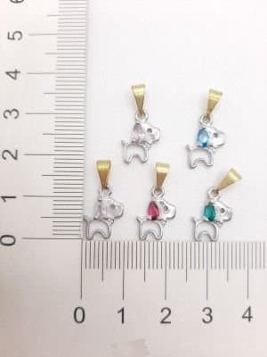 Pingente Cachorrinho Com Orelha De Gota miniatura 4
