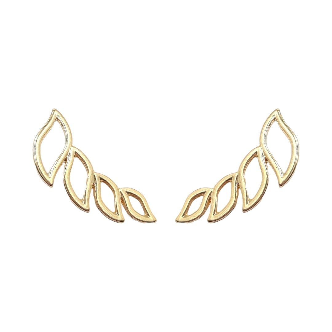 Brinco Ear Cuff Folhas