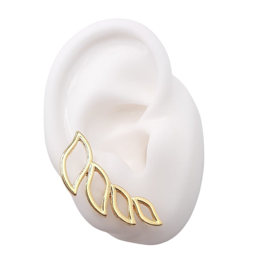 Brinco Ear Cuff Folhas miniatura 2