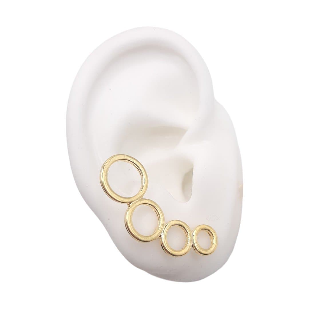 Brinco Ear Cuff Aros miniatura 2