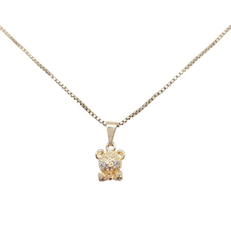 Pingente Carinha De Urso Com Olho Cravejado miniatura 2