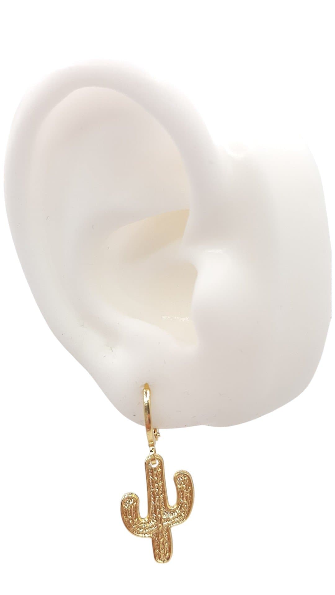 Brinco Argolinha Click Com Cacto miniatura 2