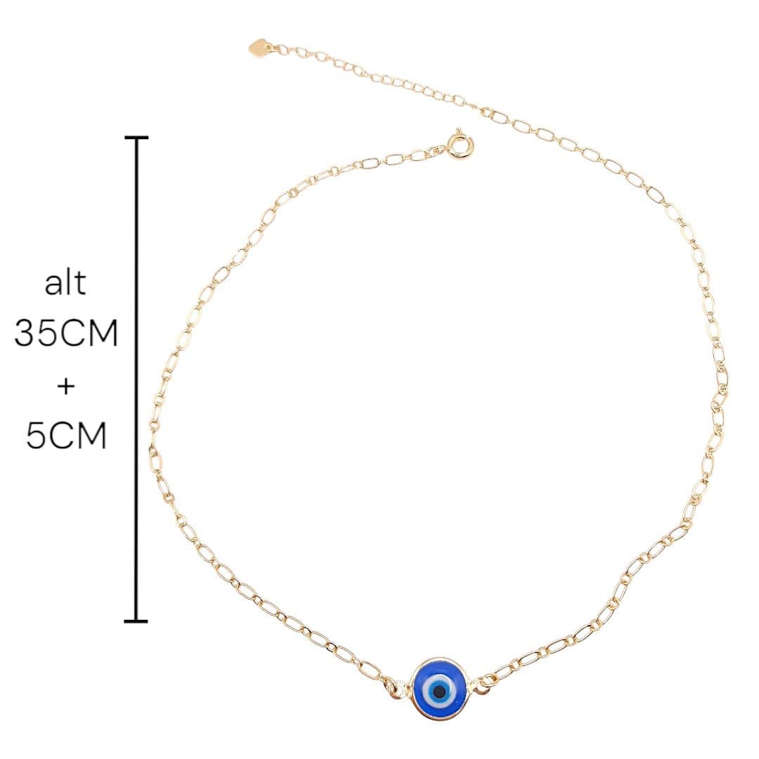 Choker 1 Olho Grego Grande miniatura 2
