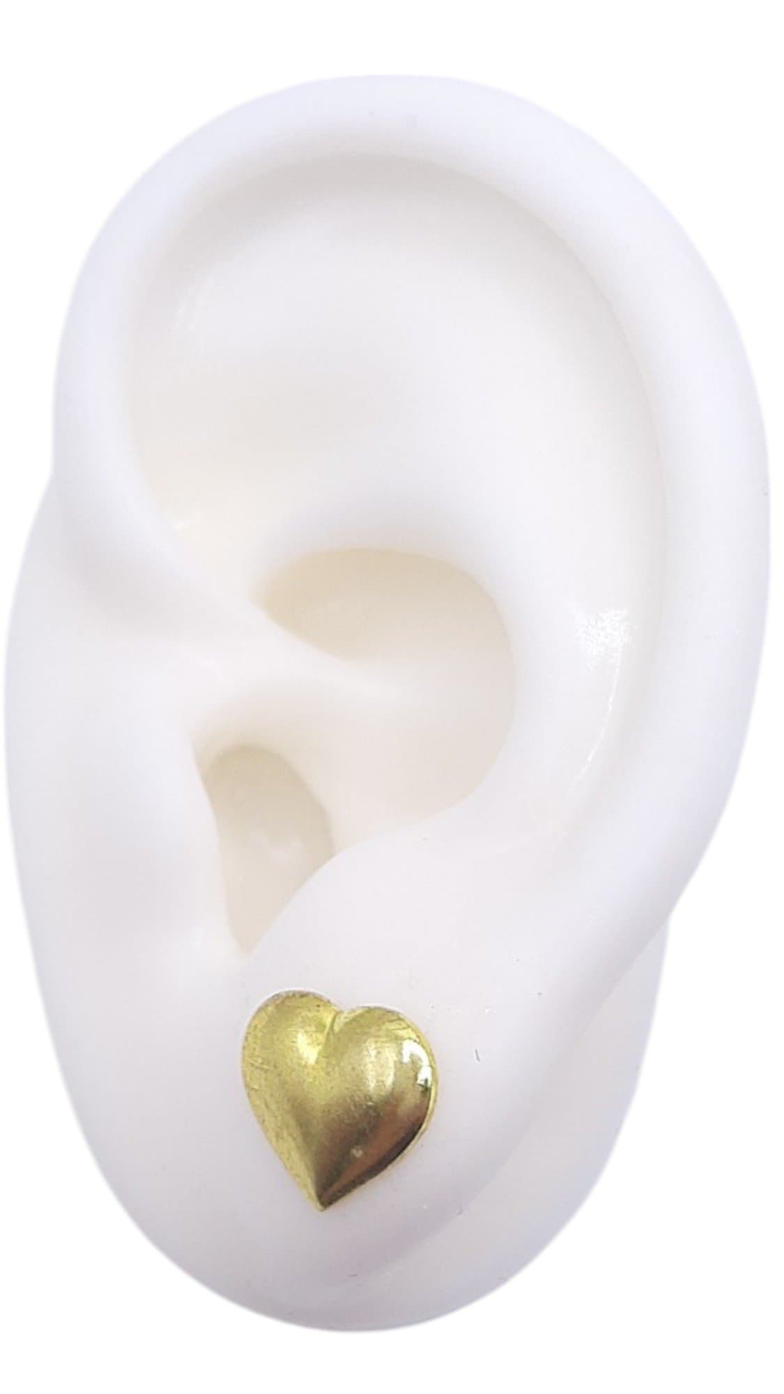 Brinco Coração Abaulado Médio miniatura 2