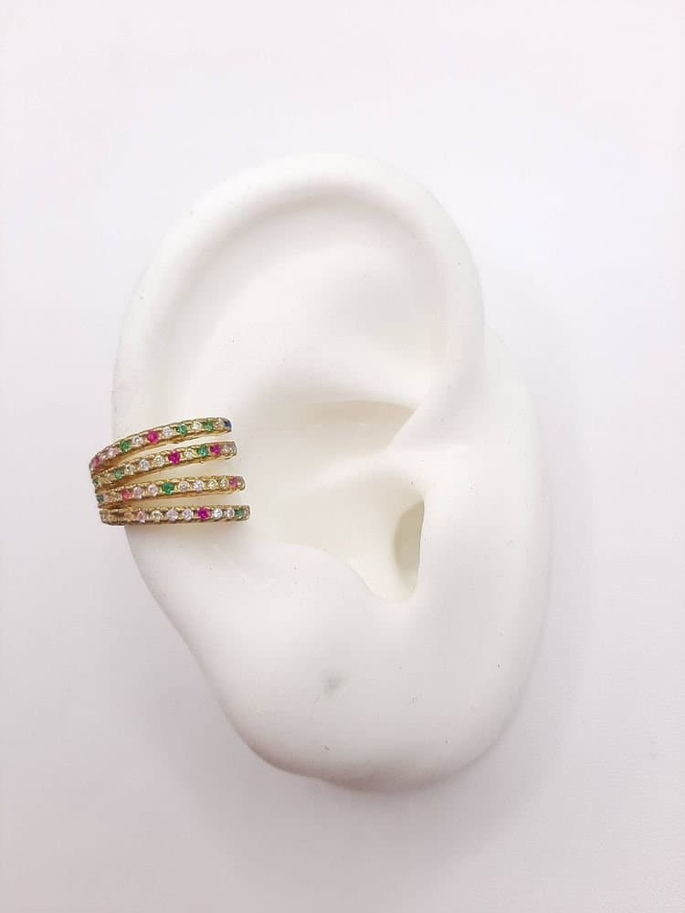 Piercing 4 Carreiras De Zirconia