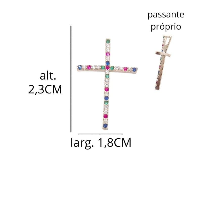 Ping.cruz Palito Cravejada Com Passante