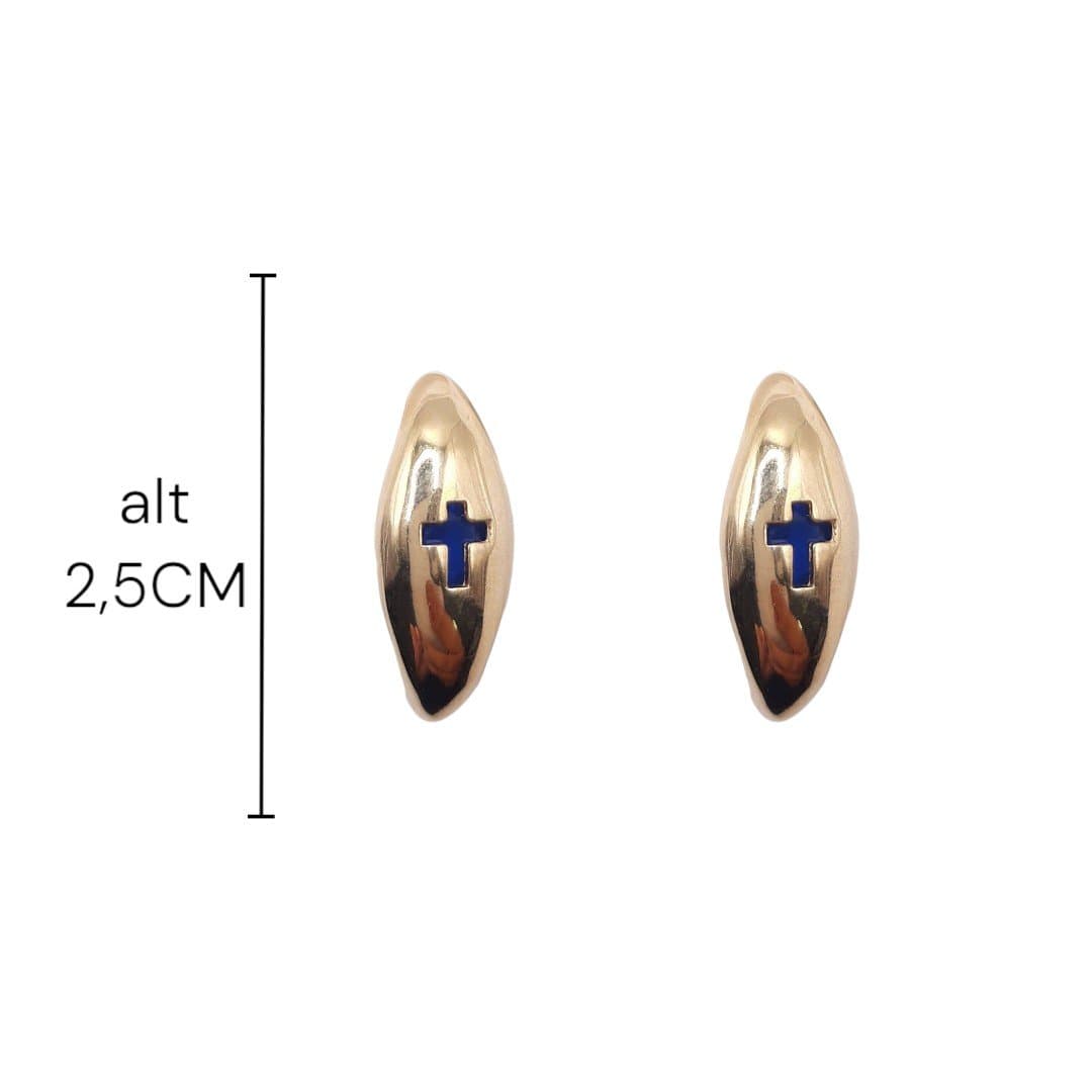 Brinco Ear Hook Com Cruz