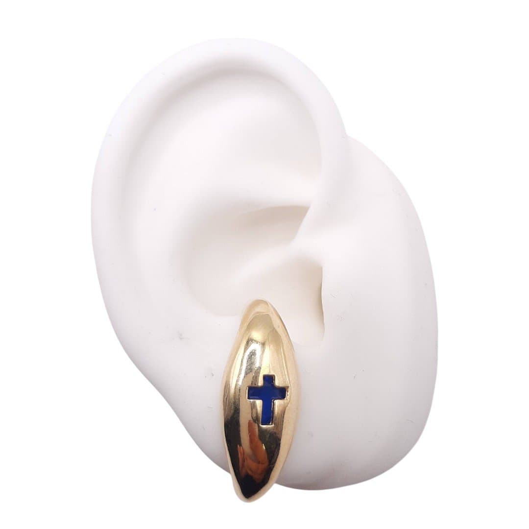 Brinco Ear Hook Com Cruz miniatura 2