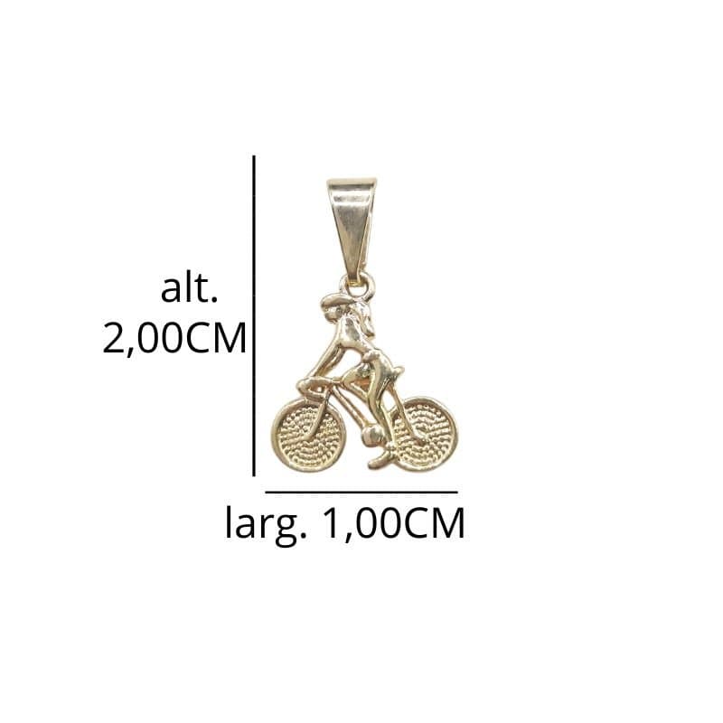Pingente Ciclista Feminina