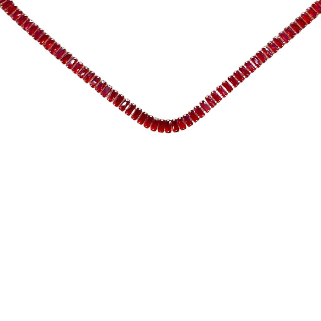 Choker Fio De Pedra Baguete 5x2,5 miniatura 2
